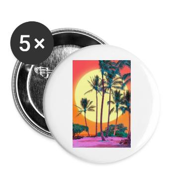 My Design - Buttons large 2.2''/56 mm (5-pack) - white - Front