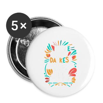 in only darkest moments you find inner strength - Buttons large 2.2''/56 mm (5-pack) - white - Front