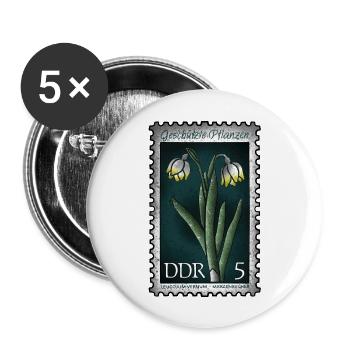 Stamp Märzenbecher - Buttons large 2.2''/56 mm (5-pack) - white - Front