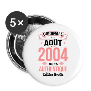20th Anniversary - Original - August 2004 - Buttons large 2.2''/56 mm (5-pack) - white - Front
