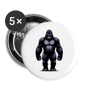 Gorilla - Buttons large 2.2''/56 mm (5-pack) - white - Front