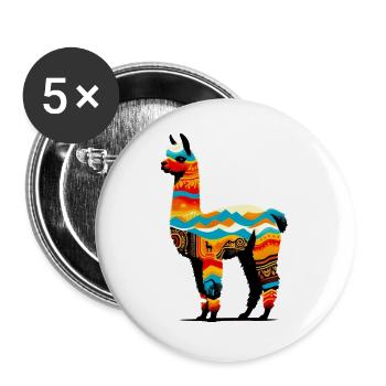 Alpaca - Buttons large 2.2''/56 mm (5-pack) - white - Front