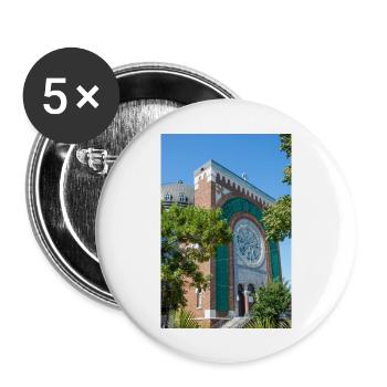 Kirche St. Michael und St. Anthony Montréal - Buttons groß 56 mm (5er Pack) - Weiß - Vorne