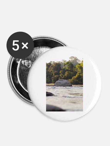 Der Fels - Buttons groß 56 mm (5er Pack) - Weiß