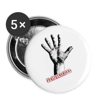 La gymnastique suédoise, c’est la force - Lot de 5 grands badges (56 mm) - blanc - Devant