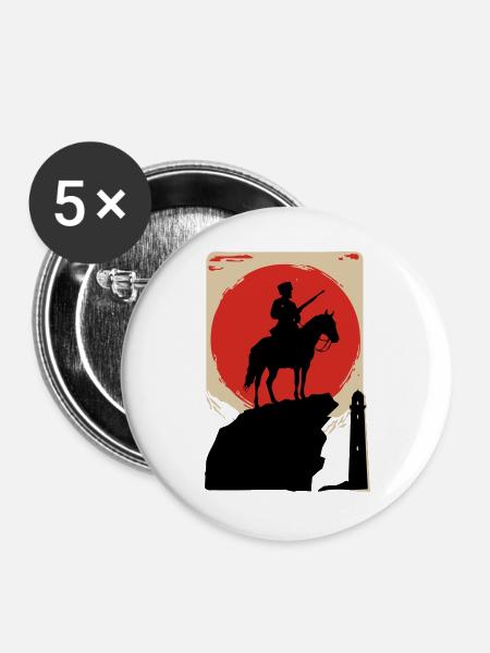 Abrek - Buttons groß 56 mm (5er Pack) - Weiß