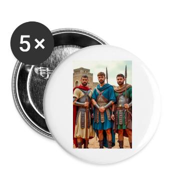 Auxilia entsteht, slawische Winde faden sich durch Roms c - Buttons groß 56 mm (5er Pack) - Weiß - Vorne