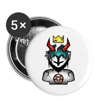 The Soul of a Broken Demon - Buttons large 2.2''/56 mm (5-pack) - white - Front