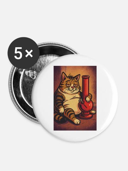 Stoned & Chunky - Buttons groß 56 mm (5er Pack) - Weiß