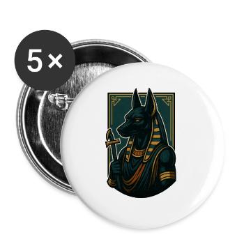 Anubis - Buttons large 2.2''/56 mm (5-pack) - white - Front