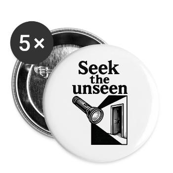 Urbex - Urban Exploration - Urban Explorer - Buttons large 2.2''/56 mm (5-pack) - white - Front