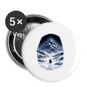 But why Penguin - Buttons large 2.2''/56 mm (5-pack) - white - Front