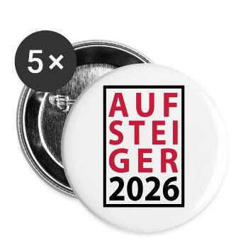 Promoted 2026 Promotion - Buttons large 2.2''/56 mm (5-pack) - white - Front