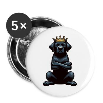 Labrador Labrador owner Labrador lover - Buttons large 2.2''/56 mm (5-pack) - white - Front