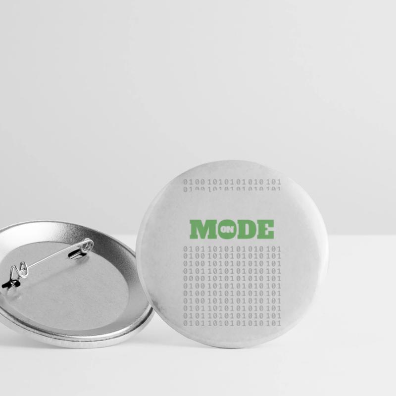Code Mode On - Programming Software Engineer Coder Buttons large 2.2''/56 mm (5-pack)