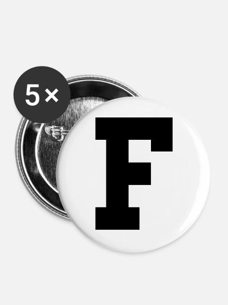 F - Buttons groß 56 mm (5er Pack) - Weiß