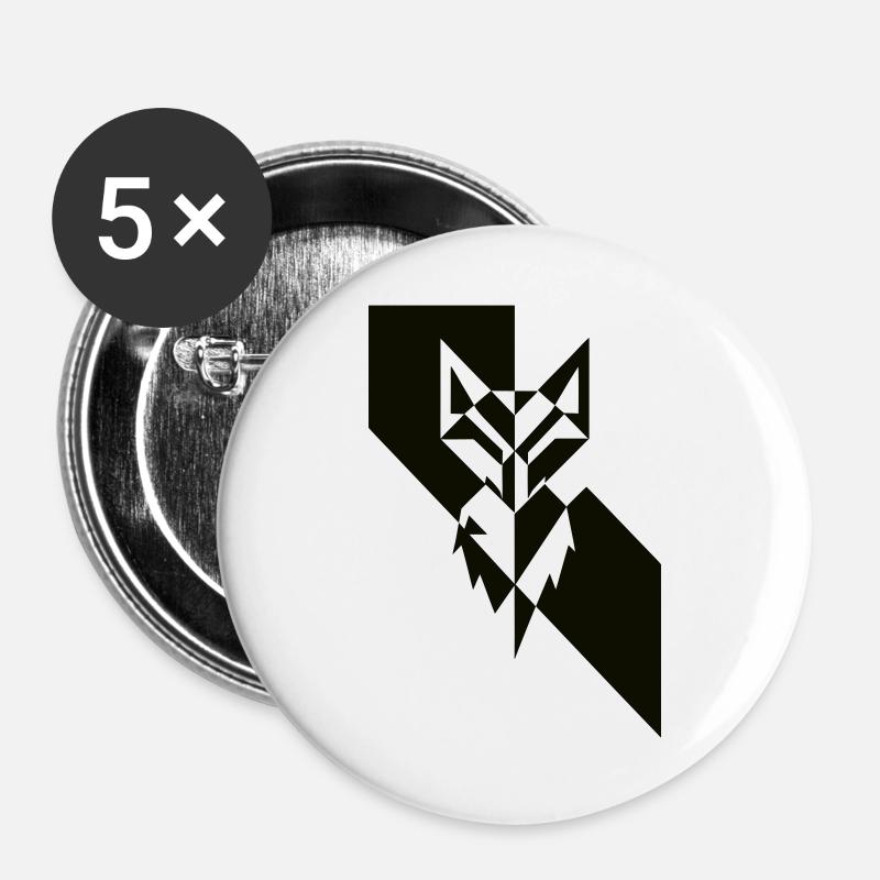 Vulpa INSTINCT - Buttons large 2.2''/56 mm (5-pack) - white