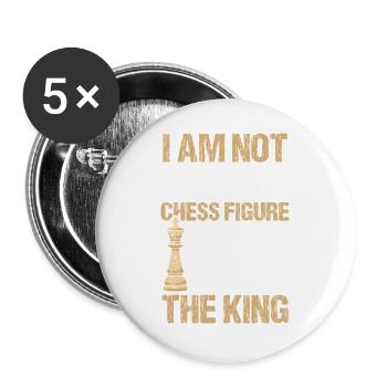 Chess Chess Player Chessboard - Buttons large 2.2''/56 mm (5-pack) - white - Front