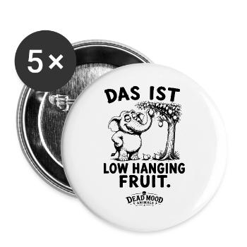 Business Buzzword Humor | Sarkasmus Geschenk Büro - Buttons groß 56 mm (5er Pack) - Weiß - Vorne