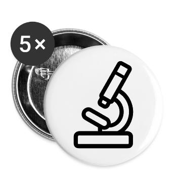Microscope - Buttons large 2.2''/56 mm (5-pack) - white - Front