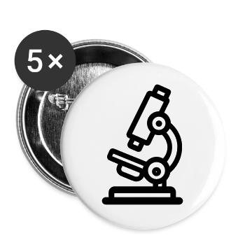 Microscope - Buttons large 2.2''/56 mm (5-pack) - white - Front