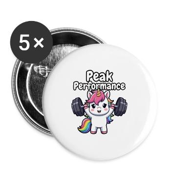 Peak Performance Unicorn Lifter - Buttons large 2.2''/56 mm (5-pack) - white - Front