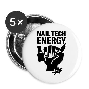 Nagel Nail Tech Design Energy - Buttons large 2.2''/56 mm (5-pack) - white - Front