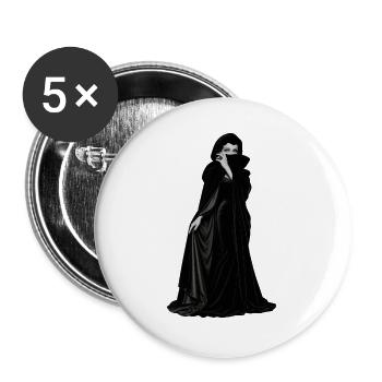 ZUM UNTERGANG VERURTEILT - Buttons groß 56 mm (5er Pack) - Weiß - Vorne