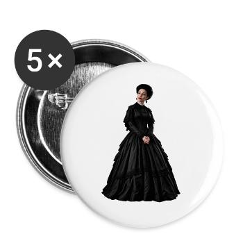 FASZINIEREND UNHEILVOLL - Buttons groß 56 mm (5er Pack) - Weiß - Vorne