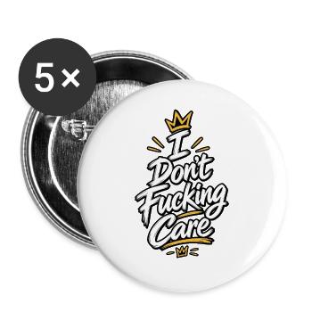 Das ist mir egal - Buttons groß 56 mm (5er Pack) - Weiß - Vorne