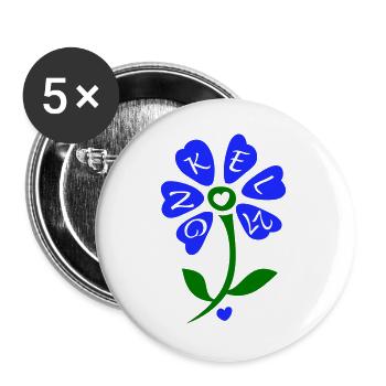 Onkel 2027 - Buttons groß 56 mm (5er Pack) - Weiß - Vorne