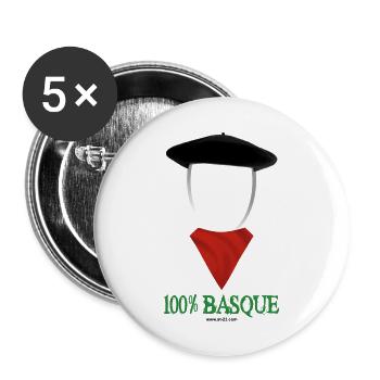 Basque shirt - Buttons large 2.2''/56 mm (5-pack) - white - Front