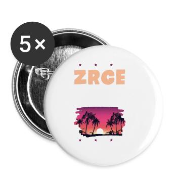 Zrce 2022 - Buttons groß 56 mm (5er Pack) - Weiß - Vorne