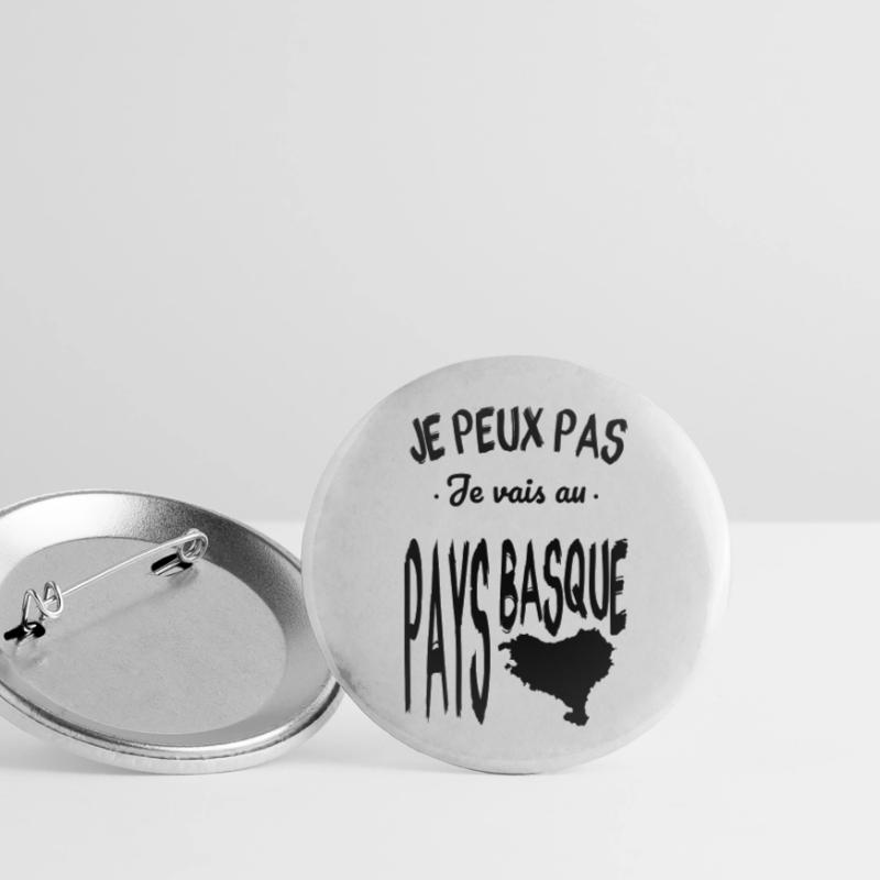 Mode Basque activé Lot de 5 grands badges (56 mm)