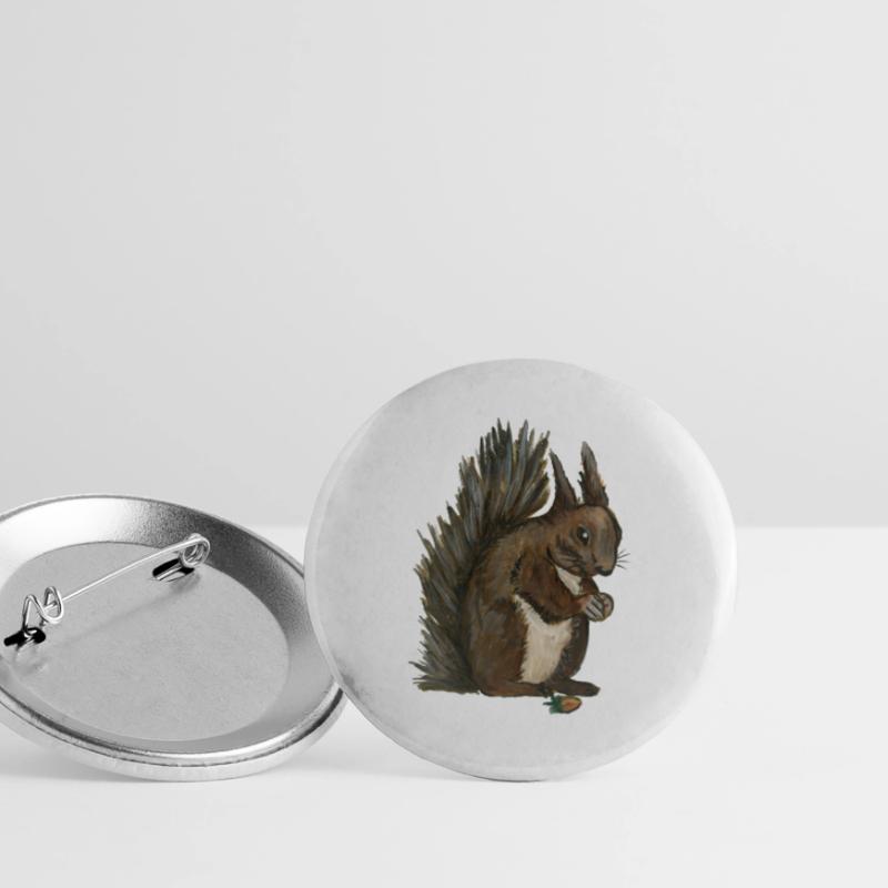 squirrel squirrel eichhörnchen esquilo hazelnut Buttons large 2.2''/56 mm (5-pack)