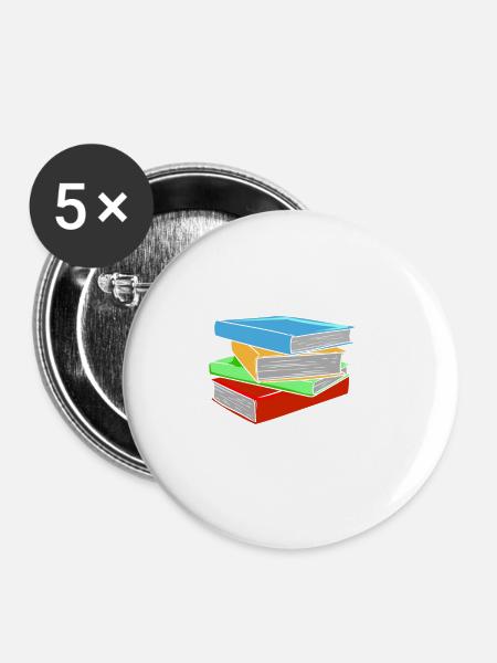 My Class Is Lit - Buttons groß 56 mm (5er Pack) - Weiß