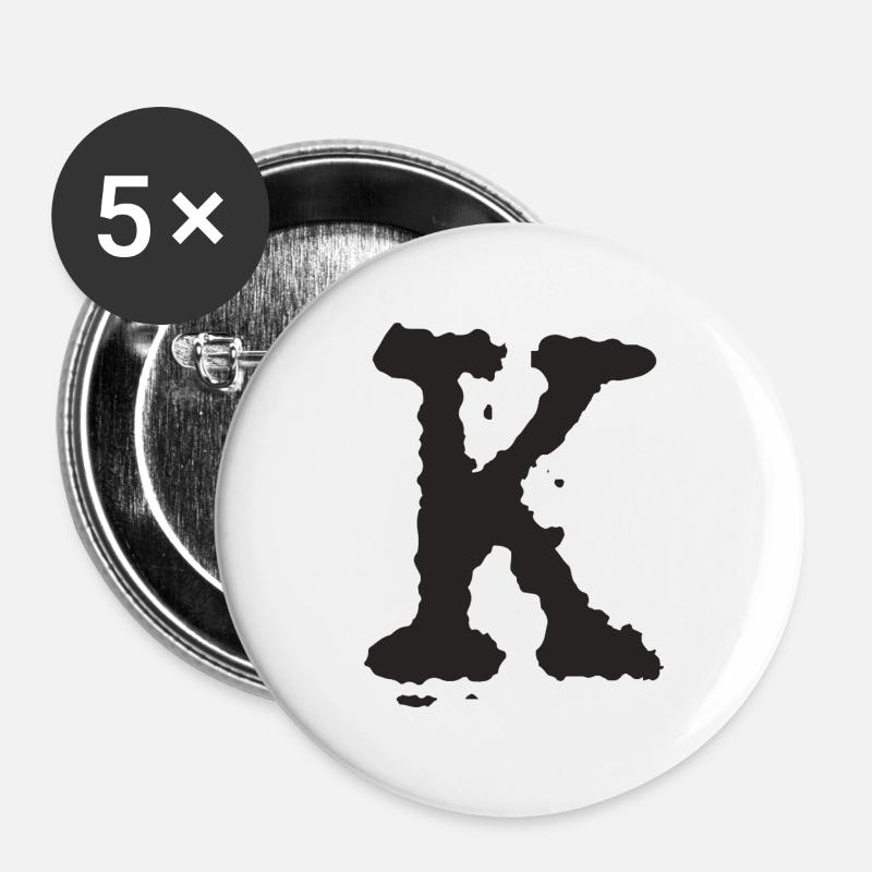 K - Buttons large 2.2''/56 mm (5-pack) - white