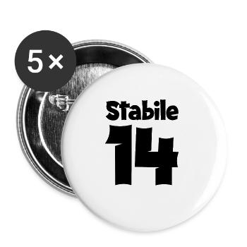 14 Geburtstag Junge Geschenk lustig 14. Ehrentag - Buttons groß 56 mm (5er Pack) - Weiß - Vorne