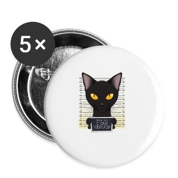 Bombay Cat Dad I Dear Dad I Can Explain I Bombay - Buttons large 2.2''/56 mm (5-pack) - white - Front