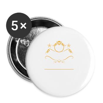 30 Jahre verheiratet nur 2 Fehler 30.Hochzeitstag - Buttons groß 56 mm (5er Pack) - Weiß - Vorne