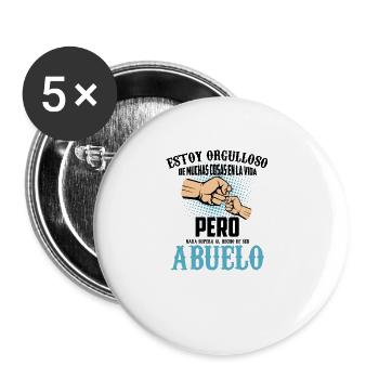 Orgulloso De Muchas Cosas, Nada Supera De Ser - Lot de 5 grands badges (56 mm) - blanc - Devant