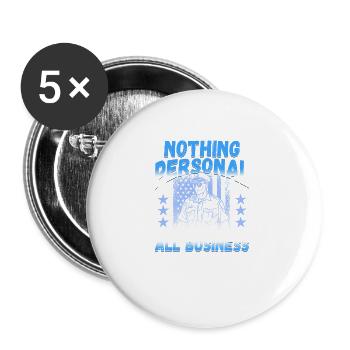 Law Enforcment Design for a Police Officer - Buttons groß 56 mm (5er Pack) - Weiß - Vorne