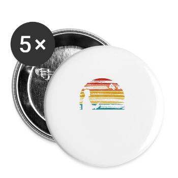 Modellfugzeug Testpilot Modellflug Pilot Geschenk - Buttons groß 56 mm (5er Pack) - Weiß - Vorne