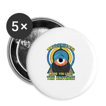 Conception de la mythologie égyptienne pour un fan de l’Égypte ancienne - Lot de 5 grands badges (56 mm) - blanc - Devant