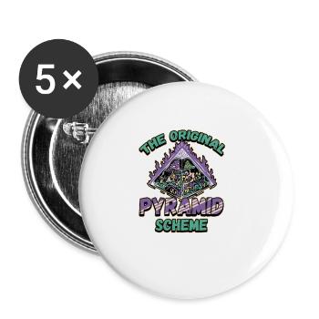 Egyptian Mythology Design for an Ancient Egypt Fan - Buttons groß 56 mm (5er Pack) - Weiß - Vorne