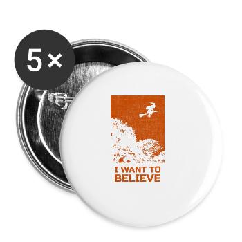Horror Horror Movie Outfit Movie Fetival Halloween - Buttons large 2.2''/56 mm (5-pack) - white - Front