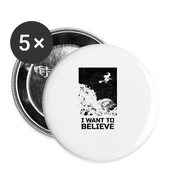 Horror Horror Movie Outfit Movie Fetival Halloween - Buttons large 2.2''/56 mm (5-pack) - white - Front