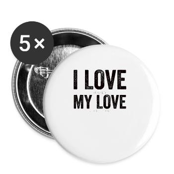 Poker Wife Married Poker Chips Card Play - Buttons large 2.2''/56 mm (5-pack) - white - Front