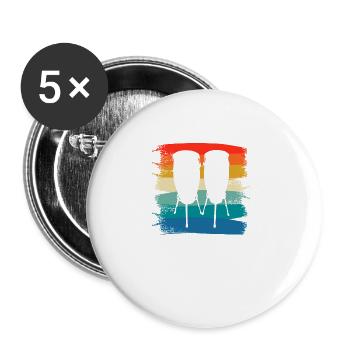 Retro Vintage Classic Congas Player Instrument - Buttons large 2.2''/56 mm (5-pack) - white - Front