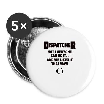 Bester Disponent Spruch Geschenk Beruf Logistik - Buttons groß 56 mm (5er Pack) - Weiß - Vorne